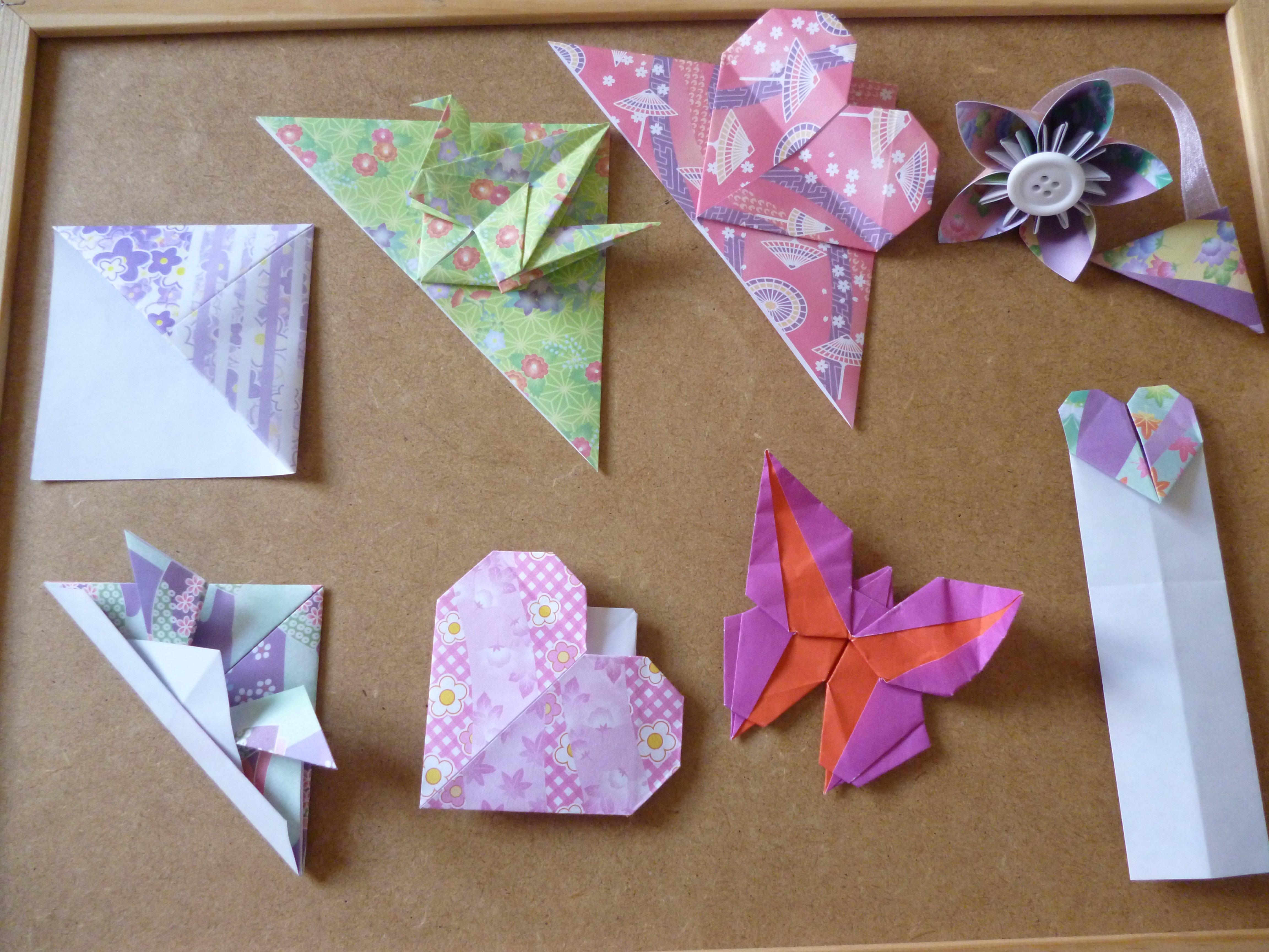 Origami corner bookmarks – Atelier Ilyere